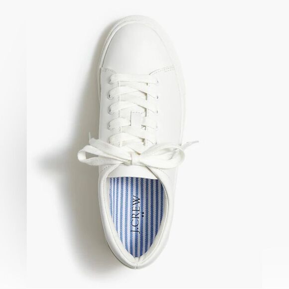 J. Crew Shoes - J. Crew White Canvas Sneakers with Minimalist Design